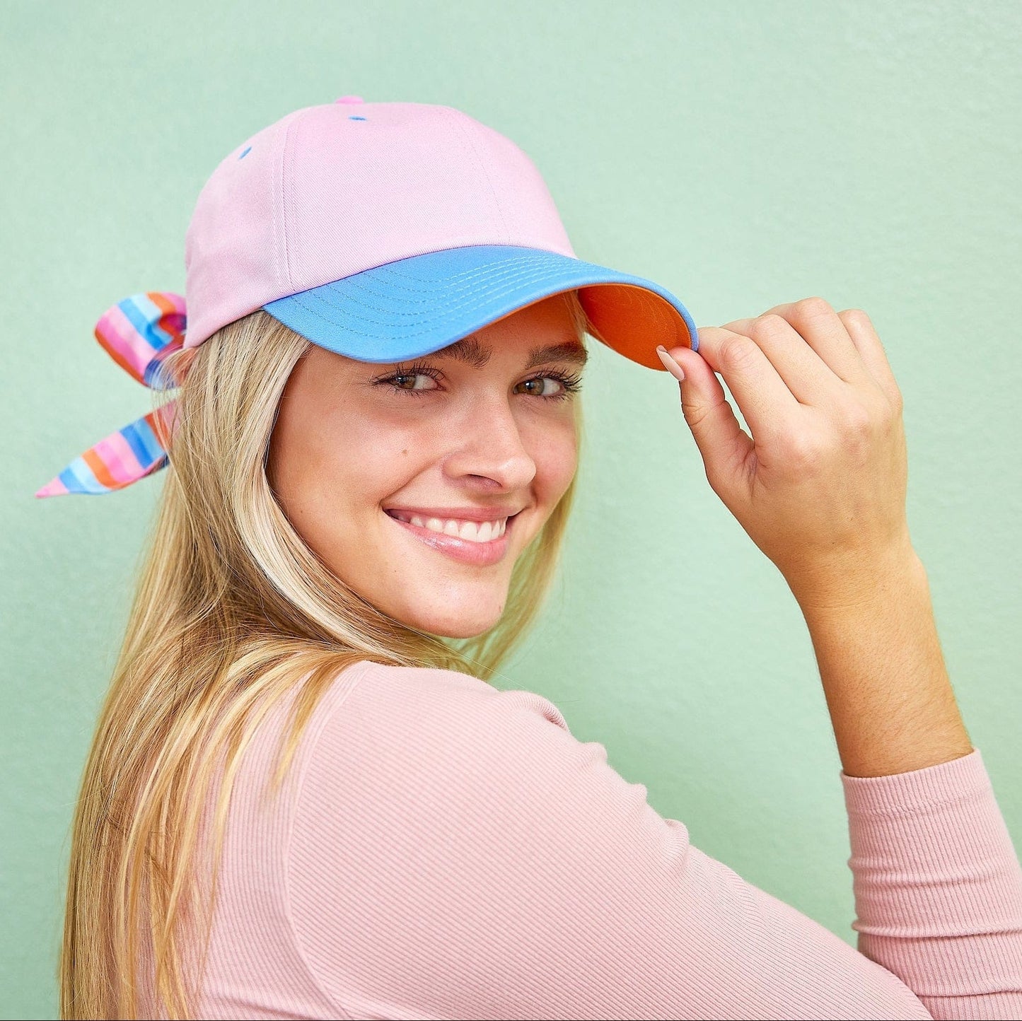 Big Bow Energy Hat (Striped)