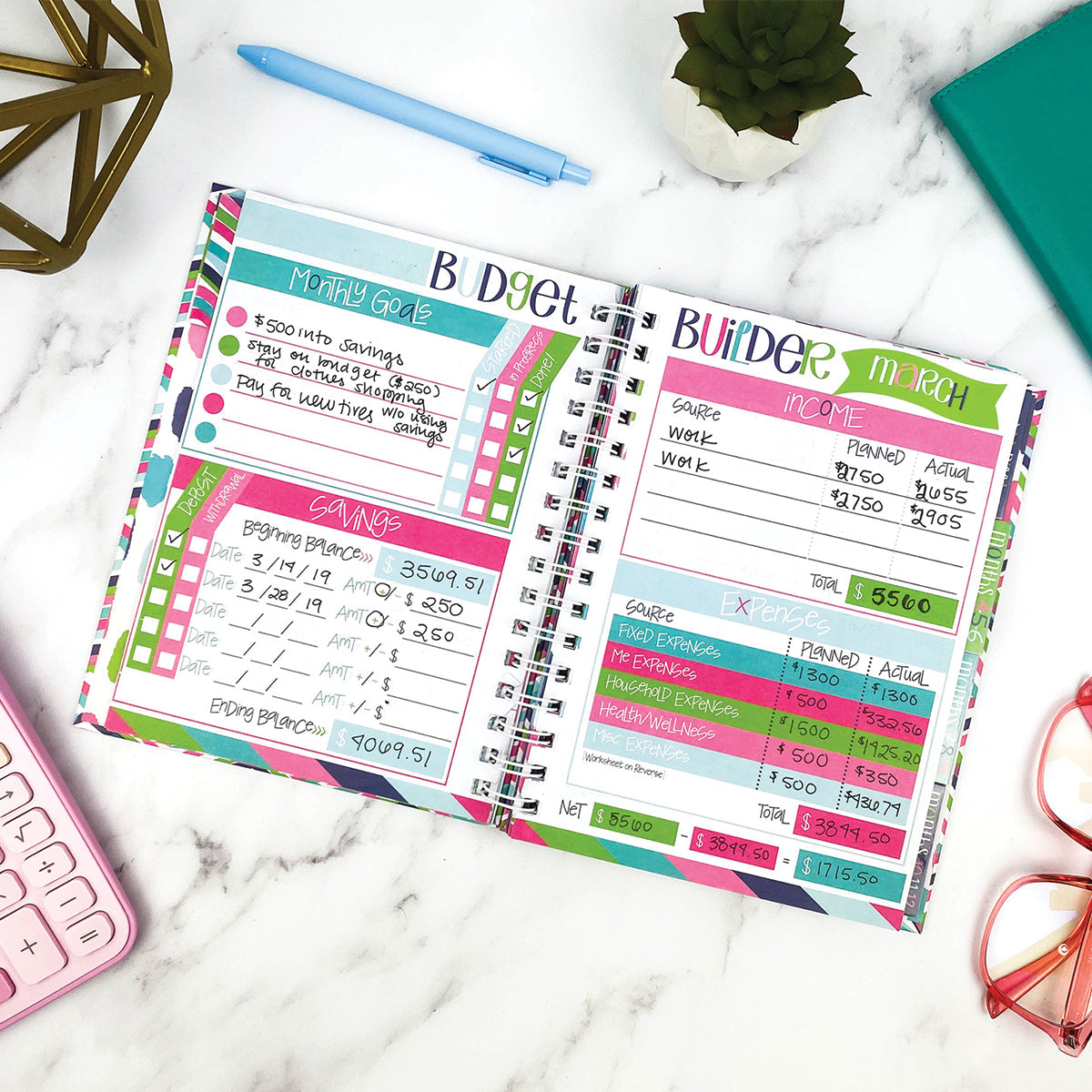 NEW! Dream Gift Bundle | 2027-28 Reminder Binder® Planner, Gratitude Journal & Budget Binder