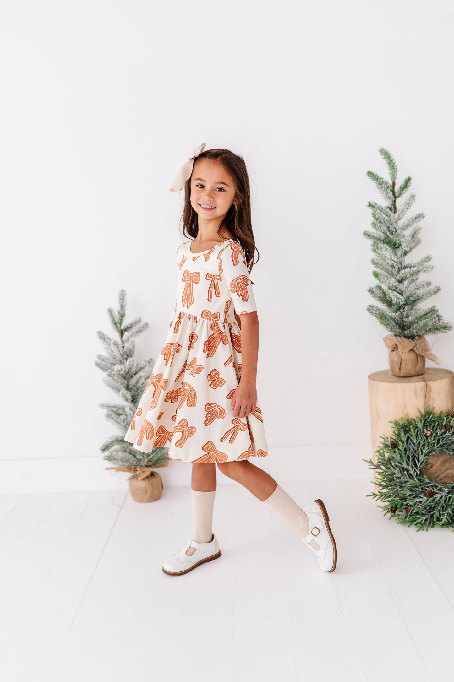 Gingerbread Bow | Scoop Back Dress