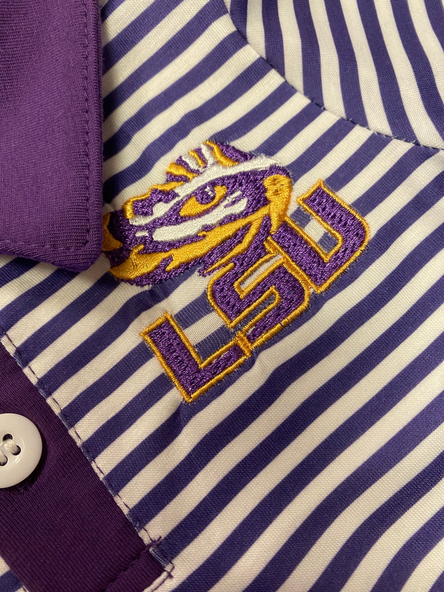 LSU Tigers Embroidered Button Down Shirt