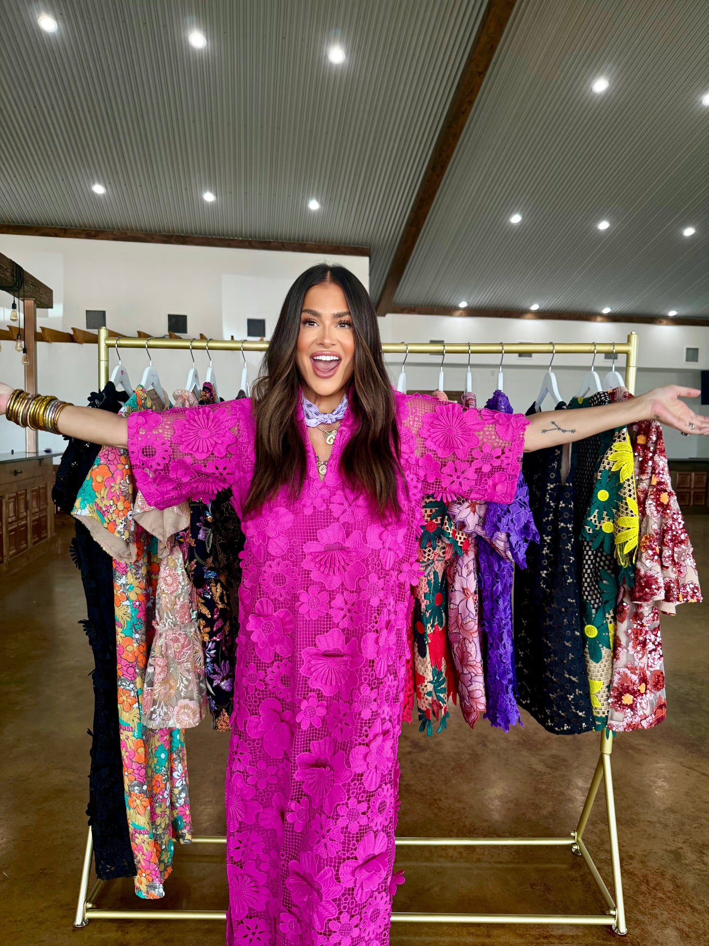 Leighton Magenta Maxi Dress