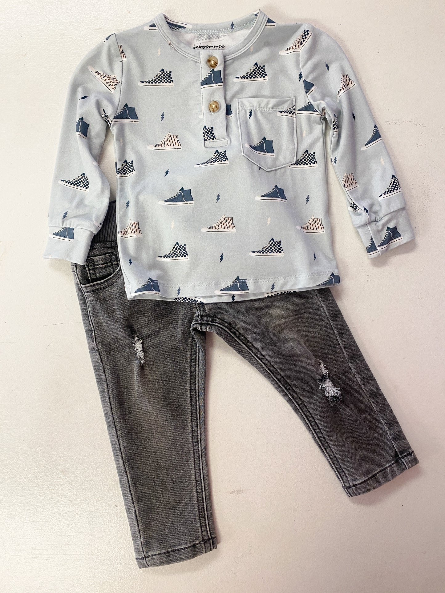 DENIM JEANS-GRAY WASH