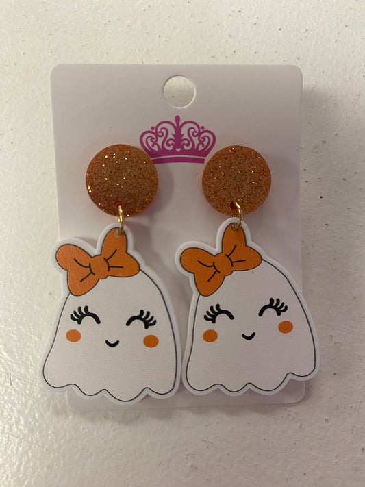 Ghost Bow Earrings