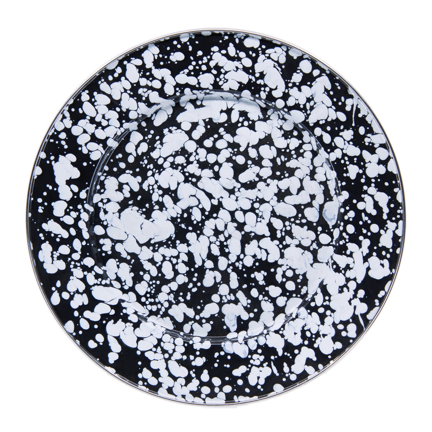Black Swirl Dinner Plates - Set of 4