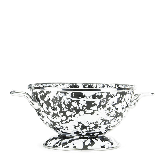 Black Swirl Petite Colander