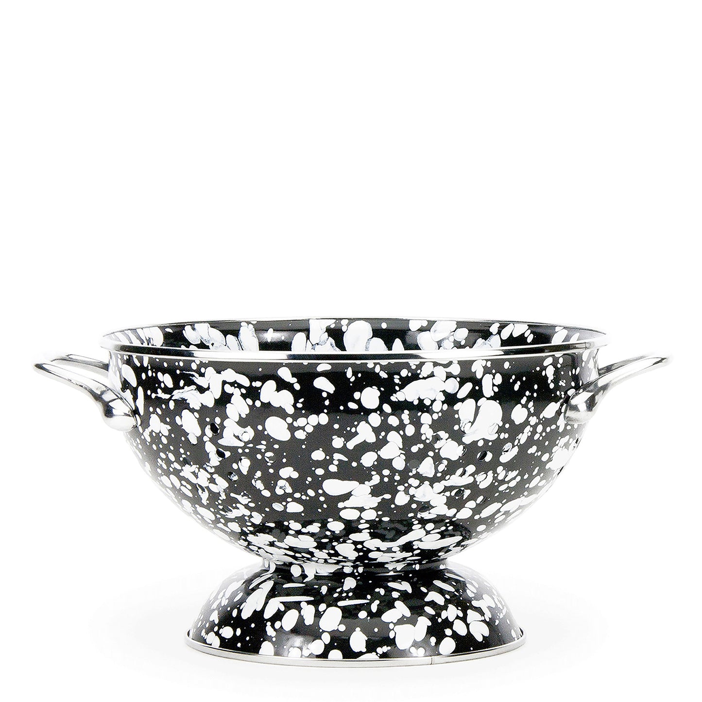 Black Swirl Medium Colander