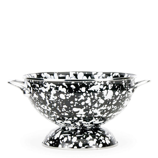 Black Swirl Medium Colander