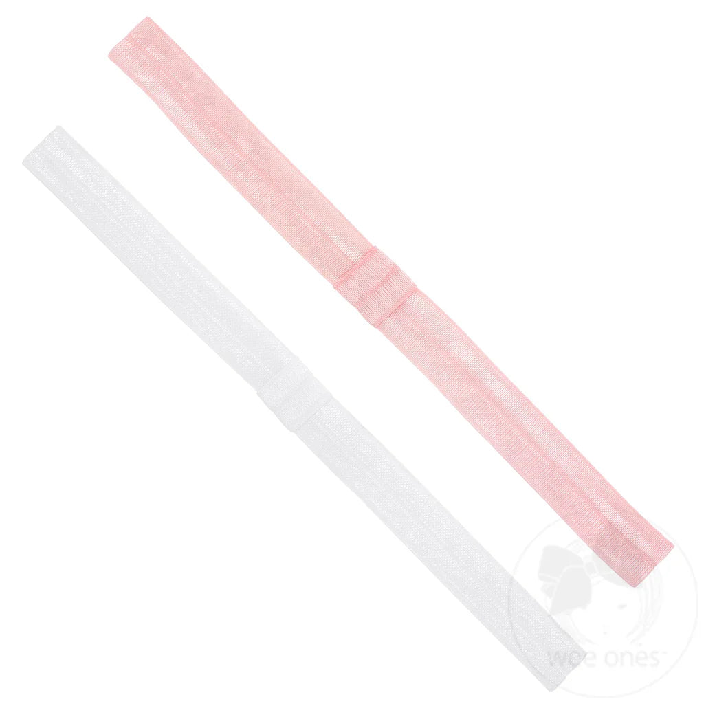 Add-A-Bow Elastic Girls Baby Bands – Two Pack