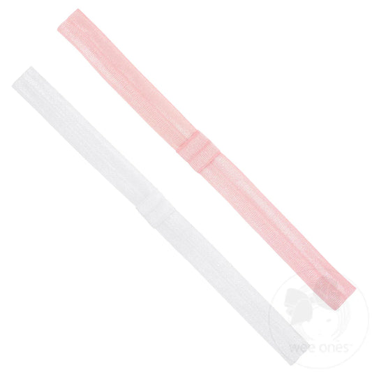 Add-A-Bow Elastic Girls Baby Bands – Two Pack