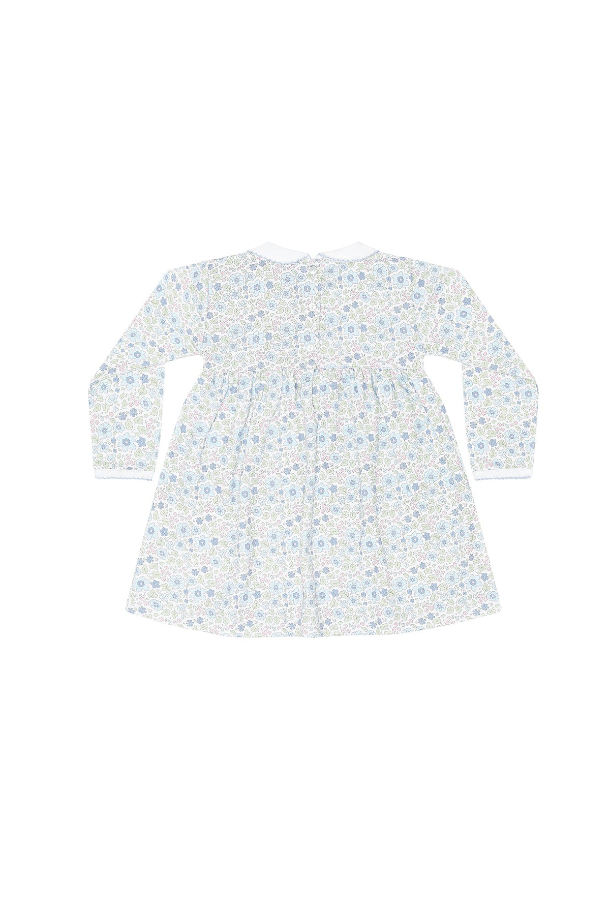 Blue Meadow Smocked Dress LS