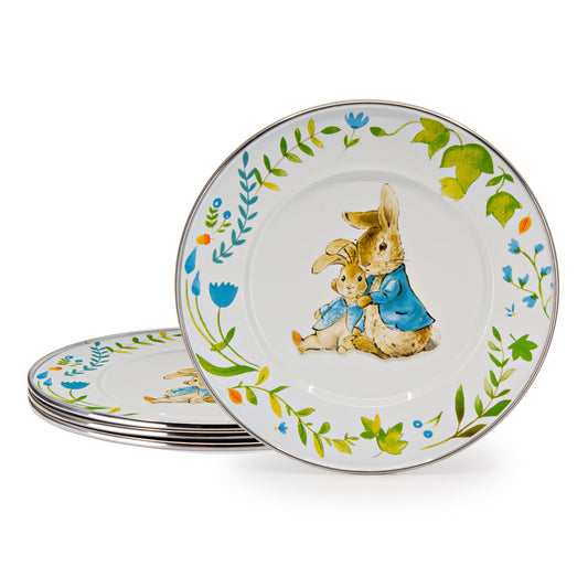 Spring Leaves Child Plates - Set of 4