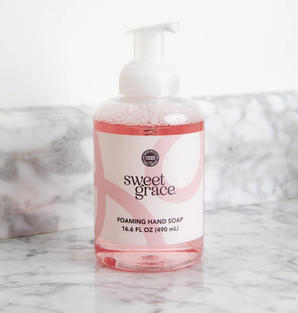 Sweet Grace Foaming Hand Soap – 16.6 oz Moisturizing Aloe Soap | Bossier City Louisiana Gift Boutique