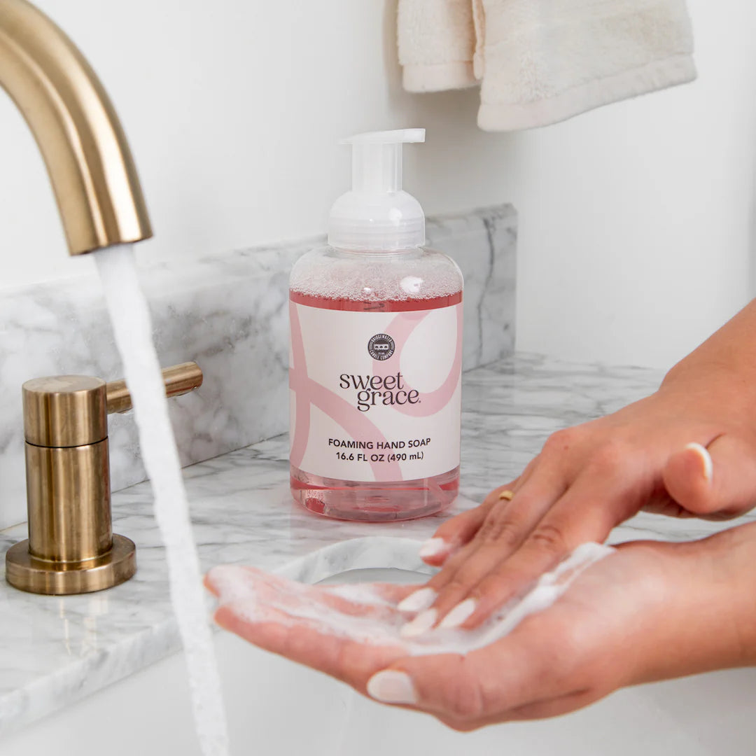 Sweet Grace Foaming Hand Soap – 16.6 oz Moisturizing Aloe Soap | Bossier City Louisiana Gift Boutique