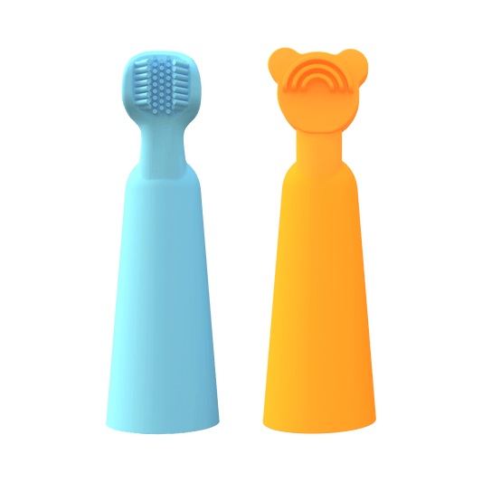 baby finger brush and tongue scraper