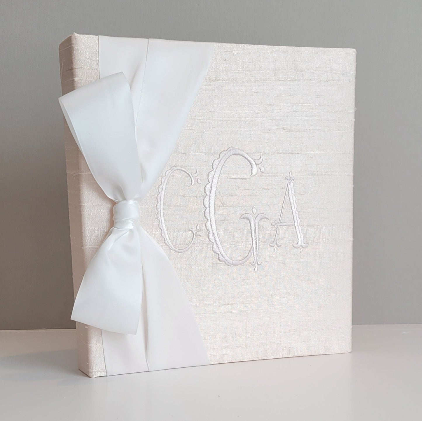 Baby Memory Book - Ballerina Silk (w/ SATIN Bow)