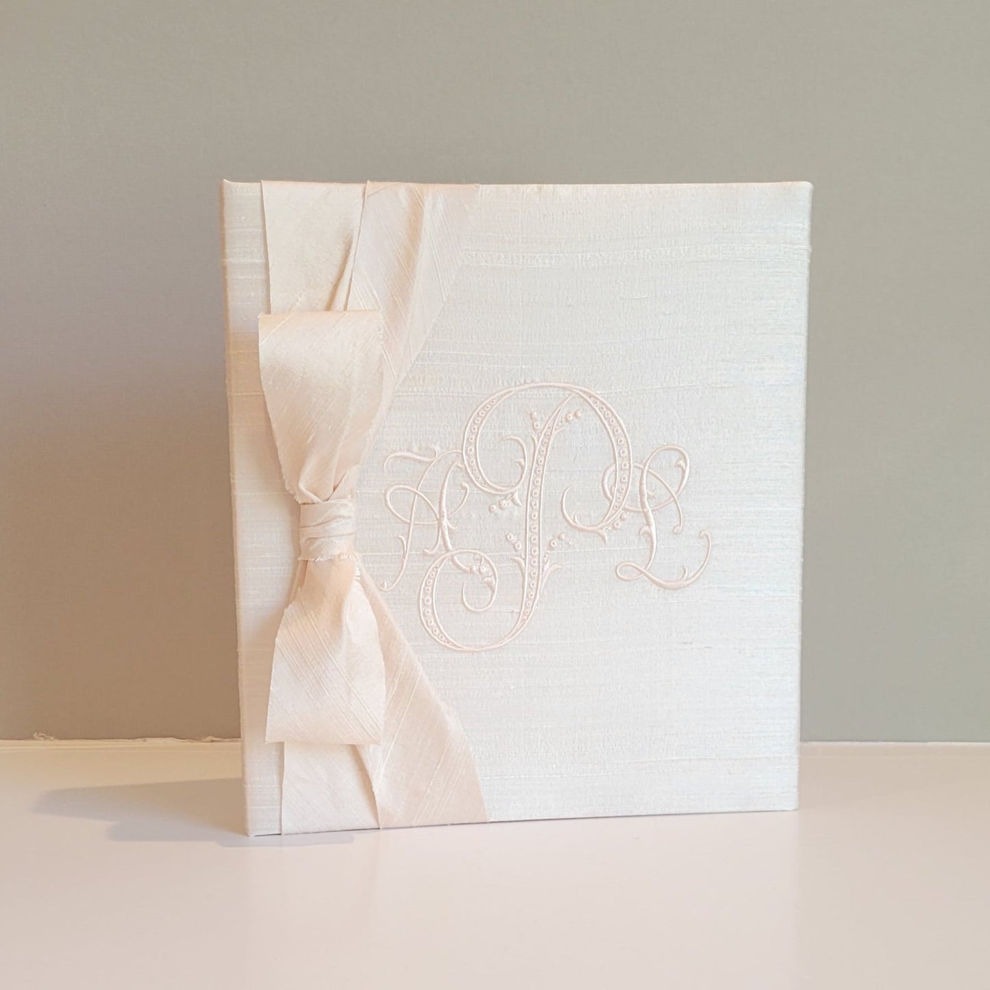 Baby Memory Book - Ballerina Silk (w/ SATIN Bow)