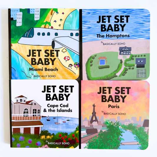 Jet Set Baby Book Gift Set: Miami, Hamptons, Cape Cod, Paris