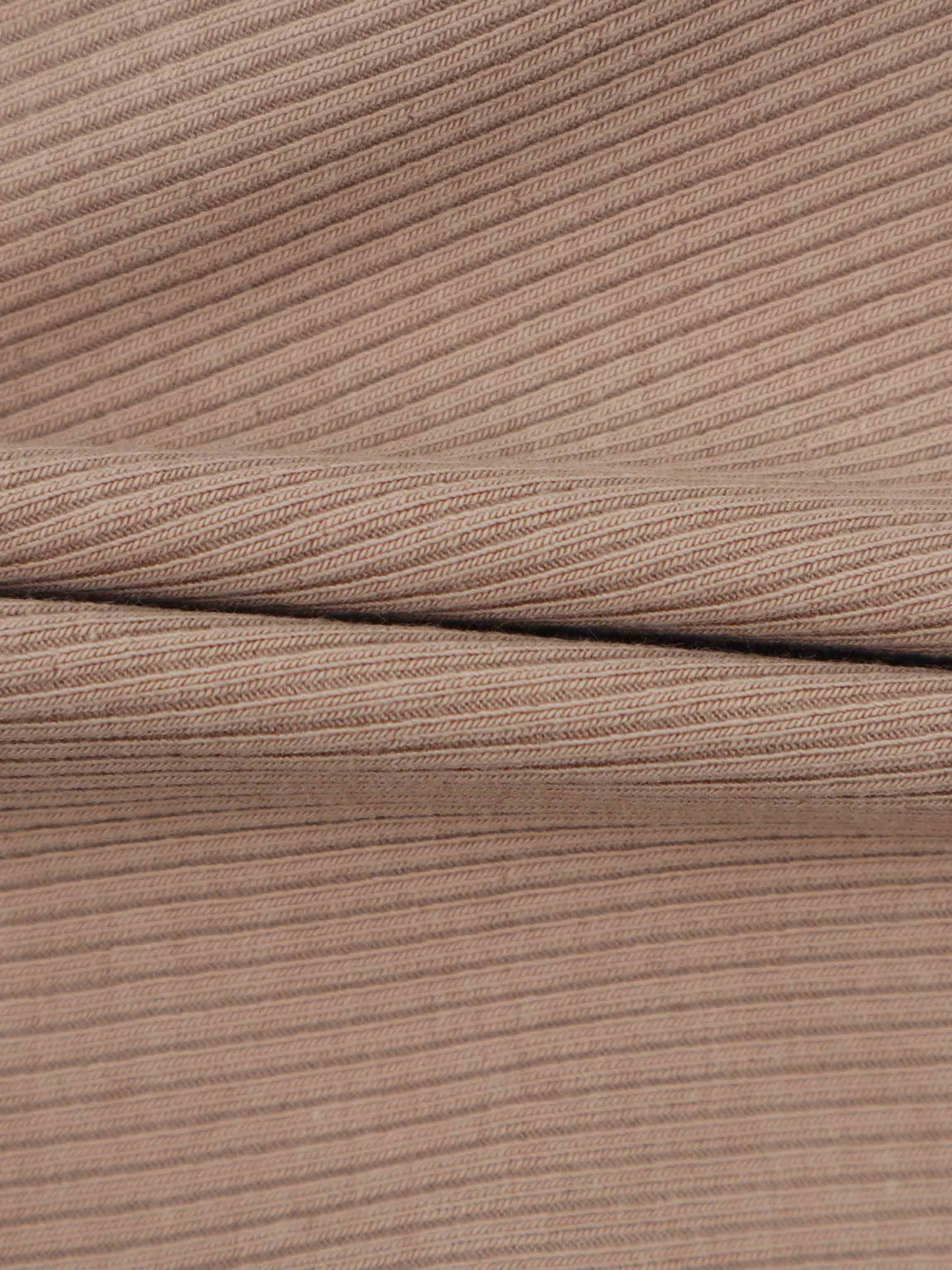 Thin Ribbed Beanie-Beige