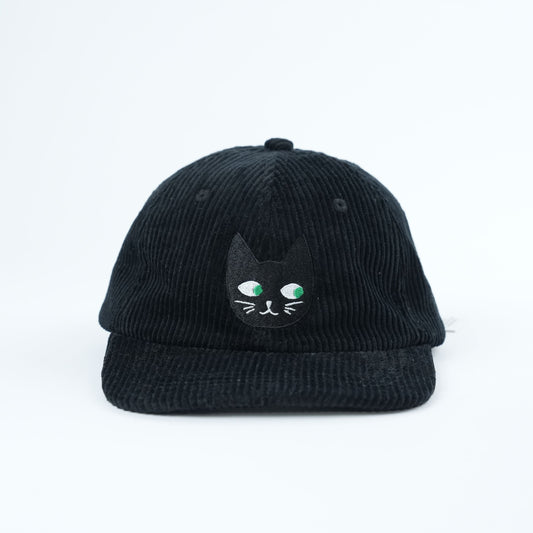 Adult Black Cat Corduroy Hat