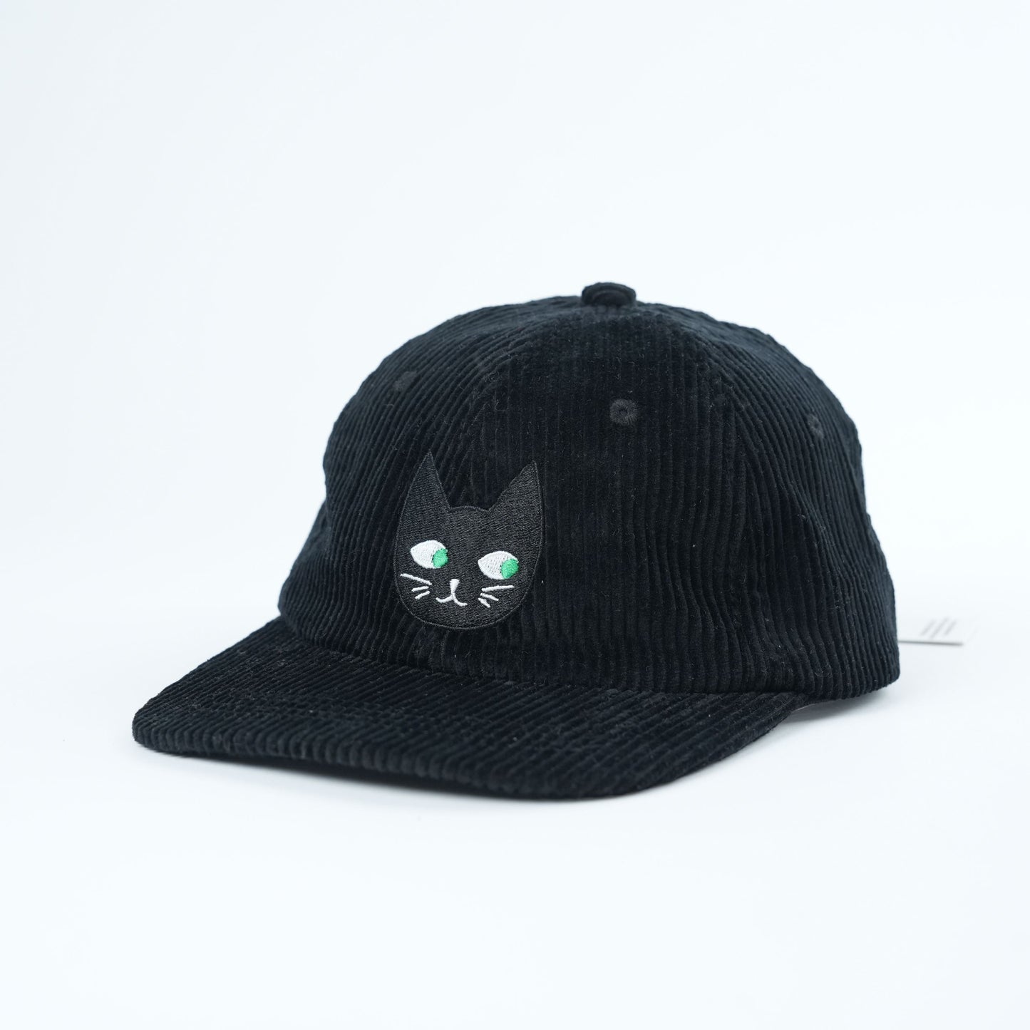 Kids Black Cat Corduroy Hat