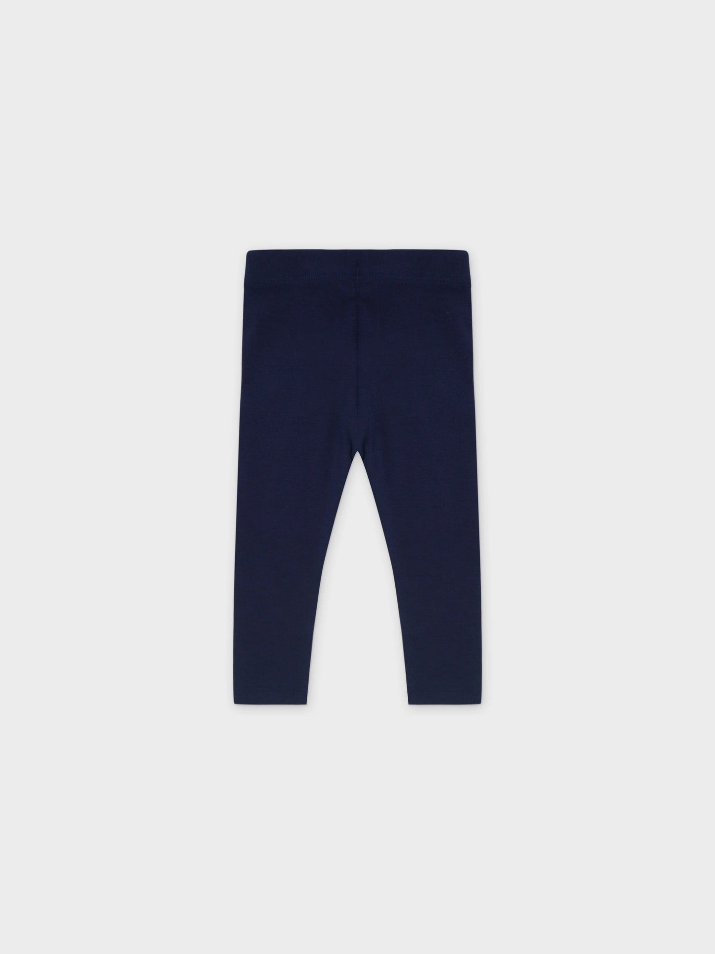 Non Ribbed Leggings- Navy