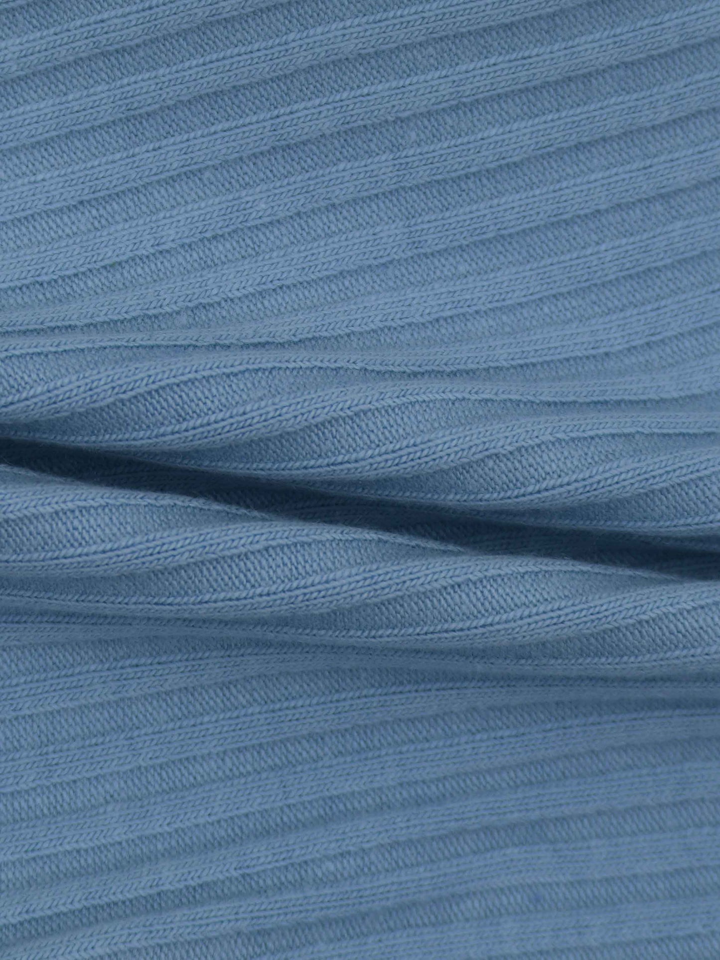 Thin Ribbed Beanie-Blue
