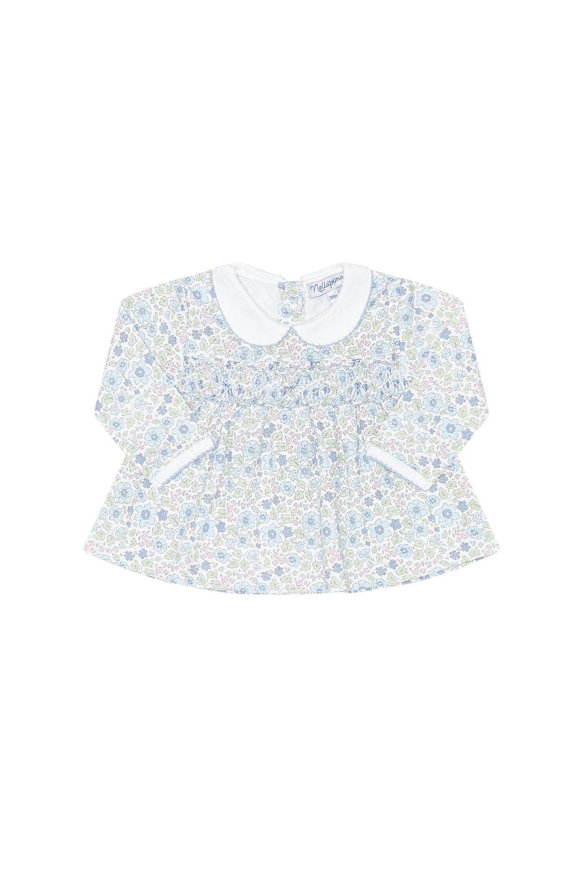 Blue Meadow Smocked Dress LS Set