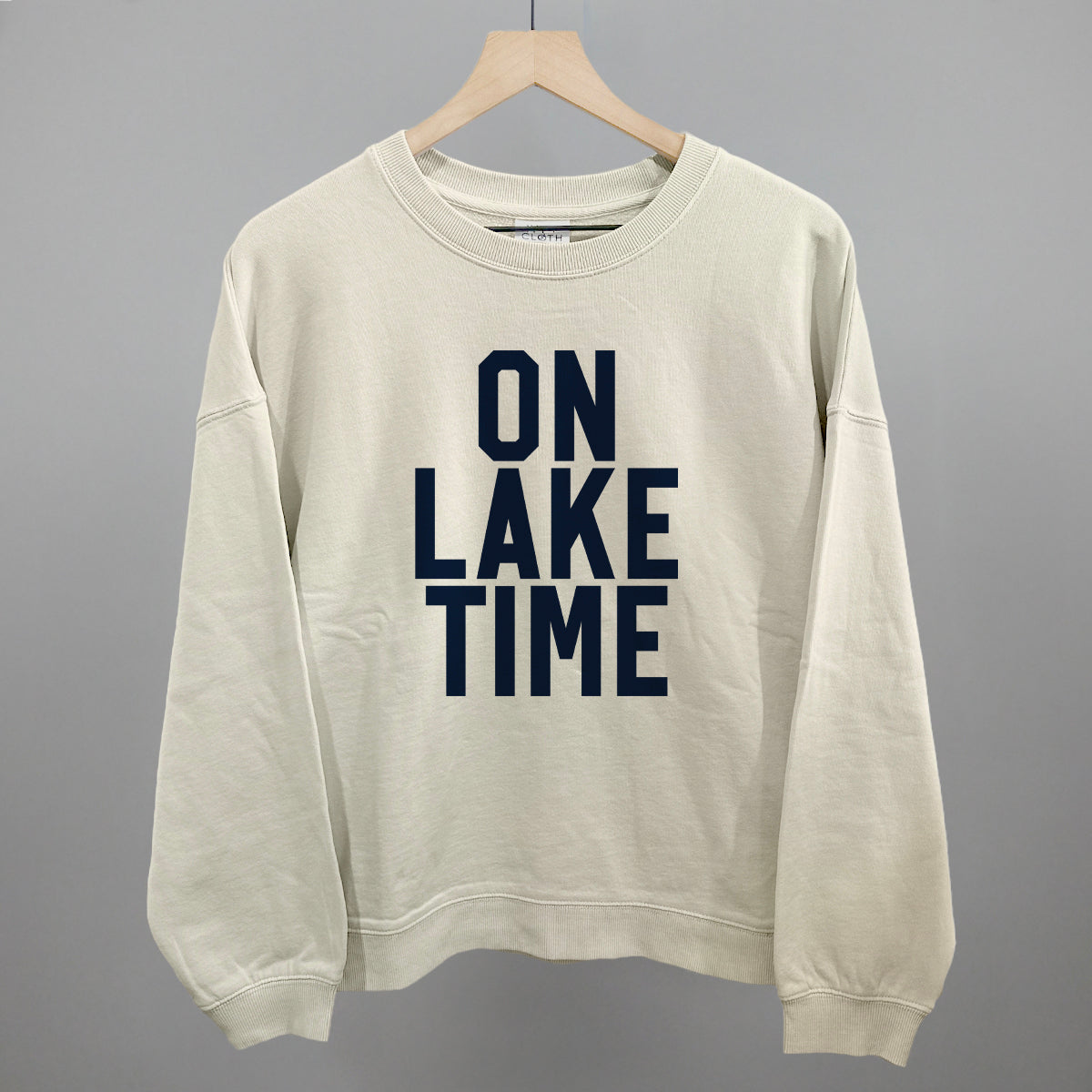 On Lake Time Block Letters
