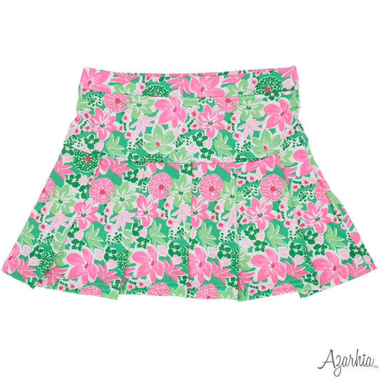 Tennis Skort in Botanical Flowers Print