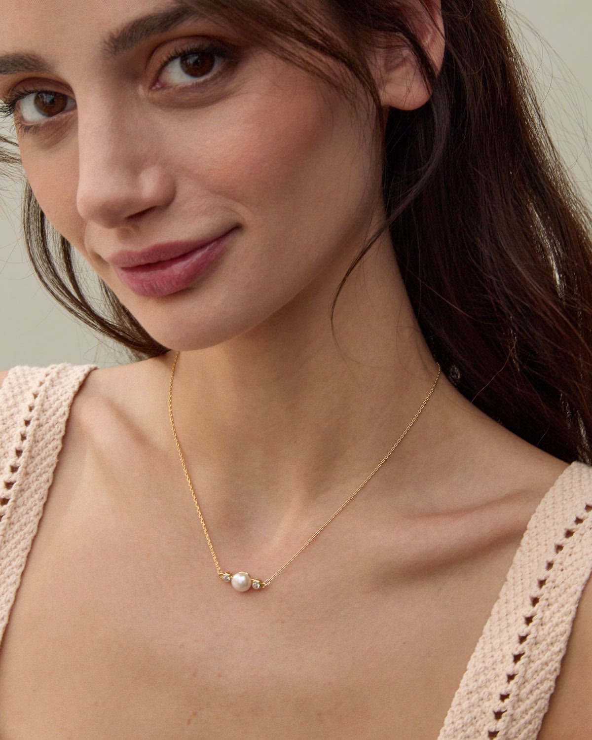 By My Side Pearl Necklace