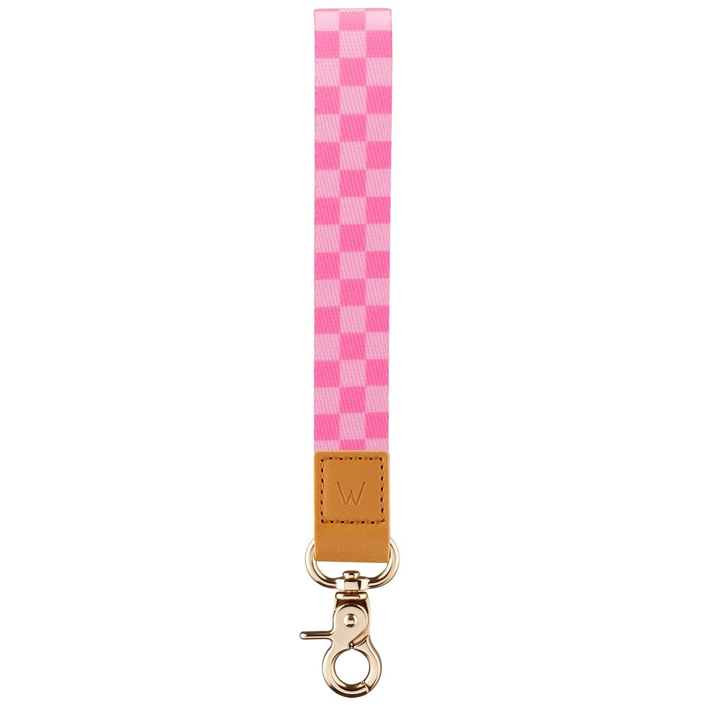 Bubblegum Check Wrist Lanyard