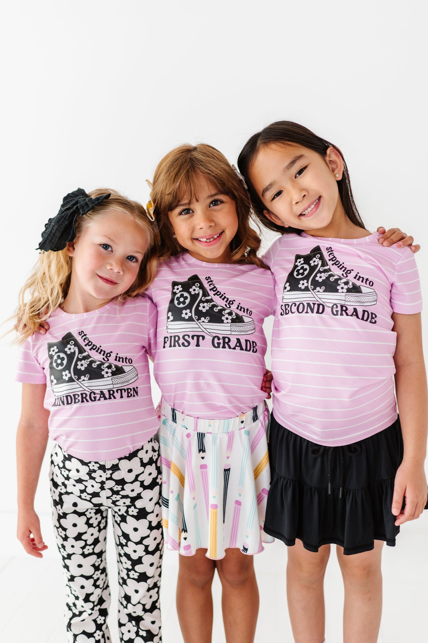 GIRLS “Stepping into…” Grade Level Tee (ALL GRADES HERE)