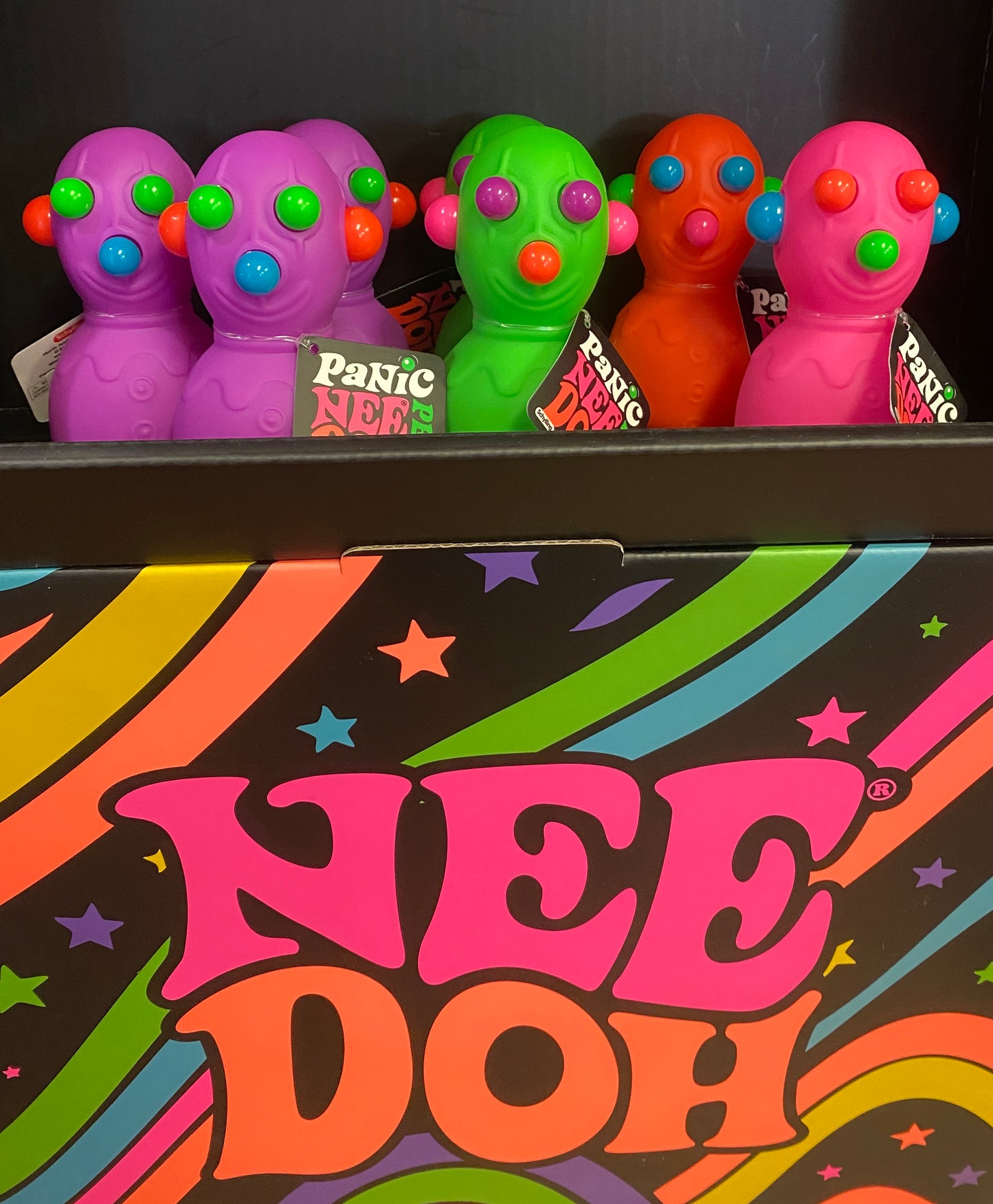 Schylling NeeDoh Panic Pete Stress Ball – Air-Filled Sensory Fidget Toy (Choose Your Color)