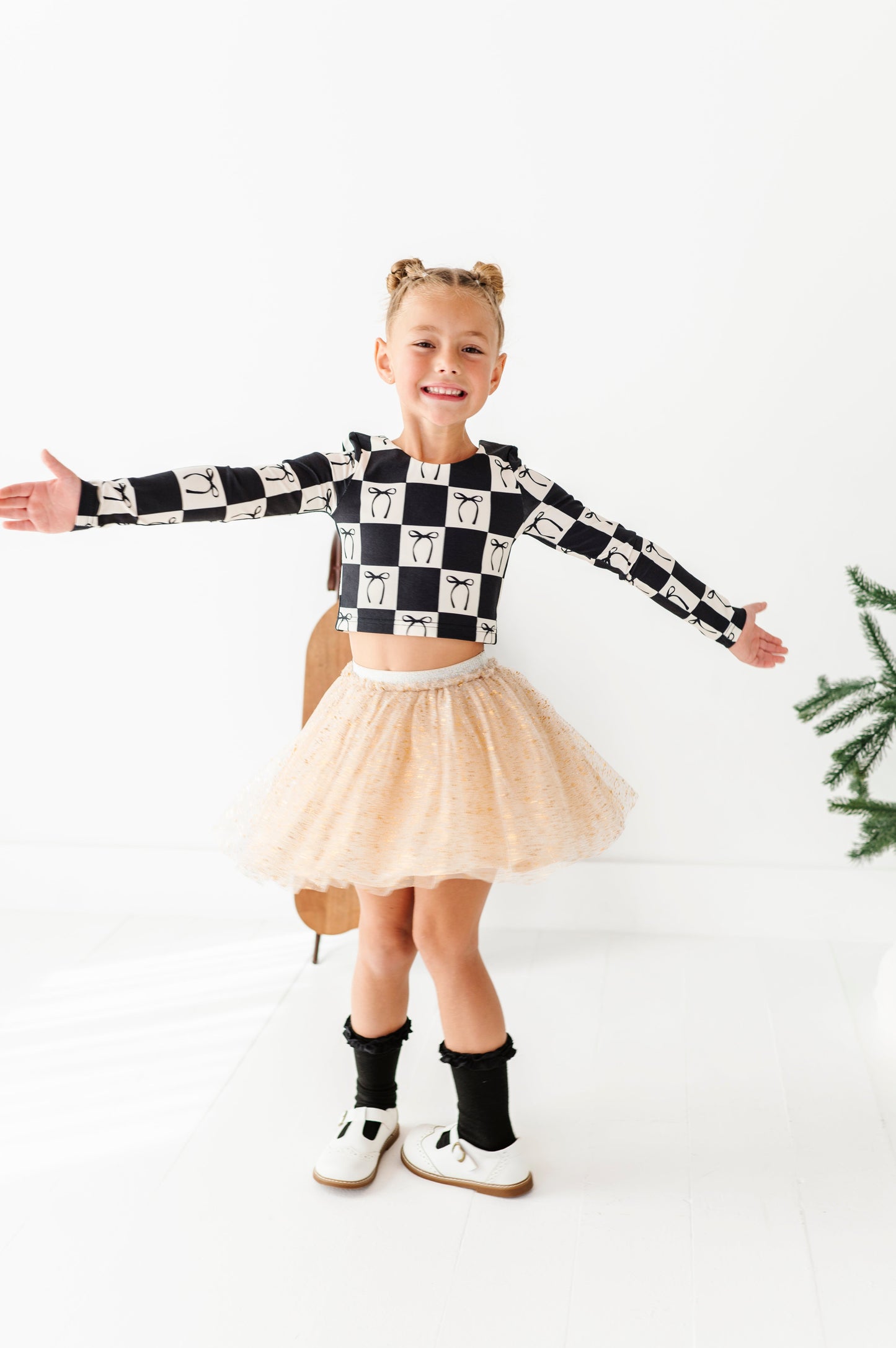 Gold Shimmer | MESH Skort