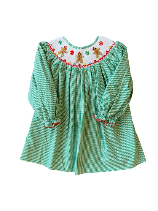 Candy Cane Lane Charlotte Dress – Girls Smocked Christmas Dress