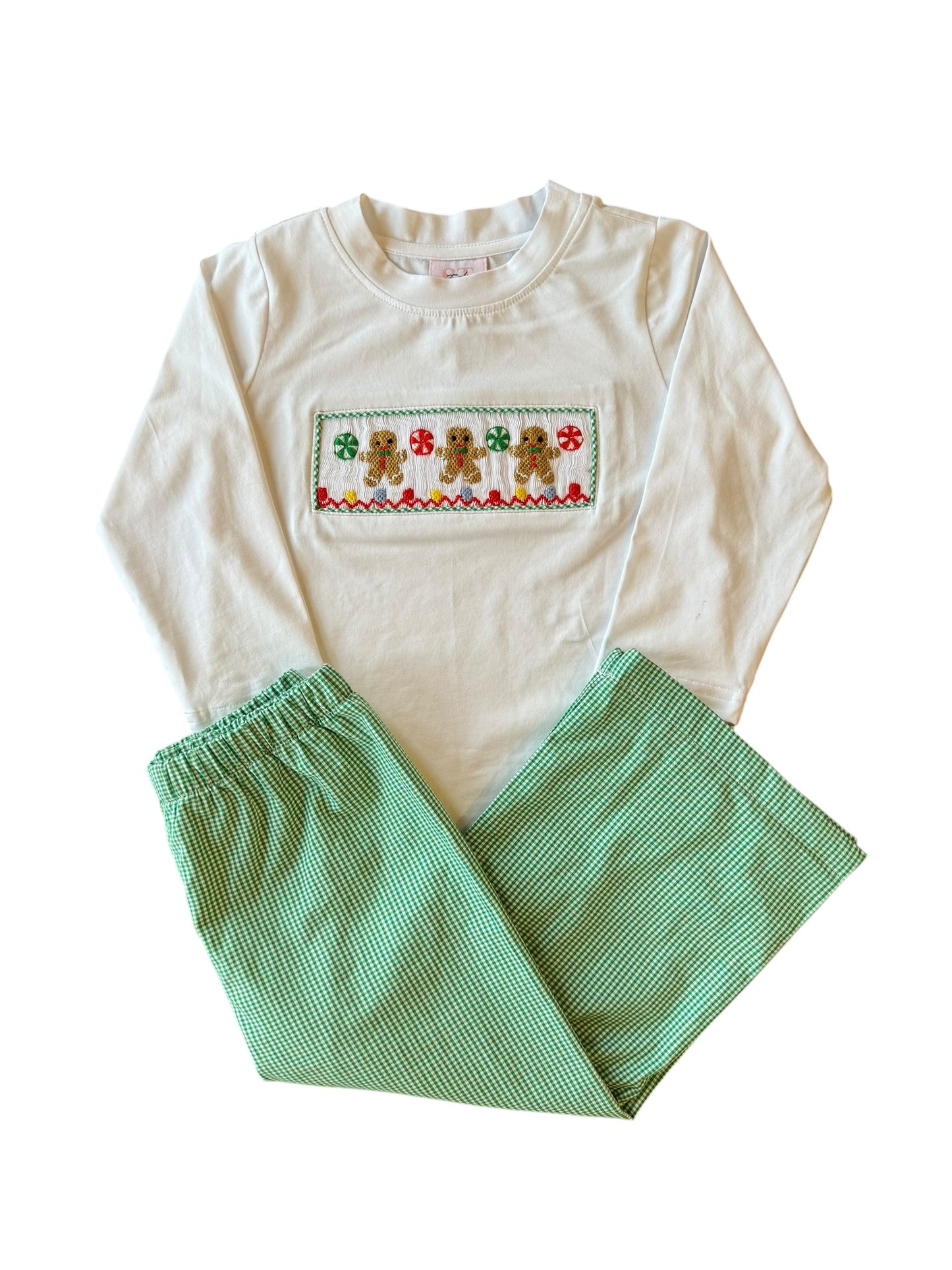 Candy Cane Lane Trey Pant Set – Boys Christmas Outfit