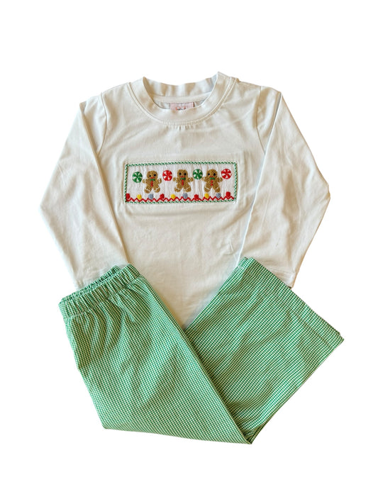 Candy Cane Lane Trey Pant Set – Boys Christmas Outfit