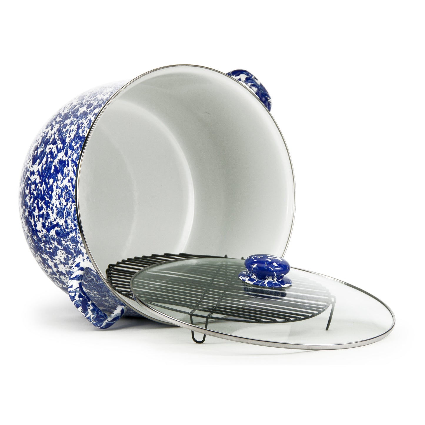 Cobalt Swirl 18 Qt Stock Pot