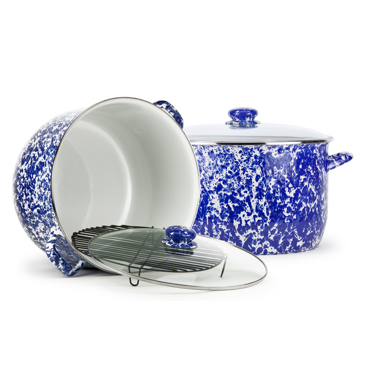 Cobalt Swirl 18 Qt Stock Pot