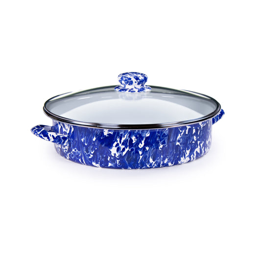 Cobalt Swirl Large Saute Pan