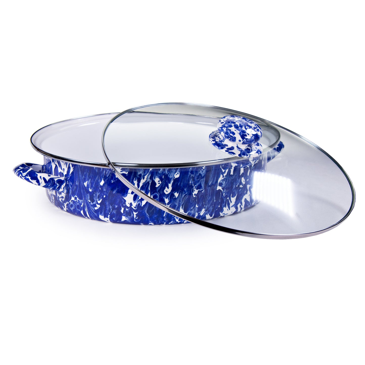 Cobalt Swirl Large Saute Pan