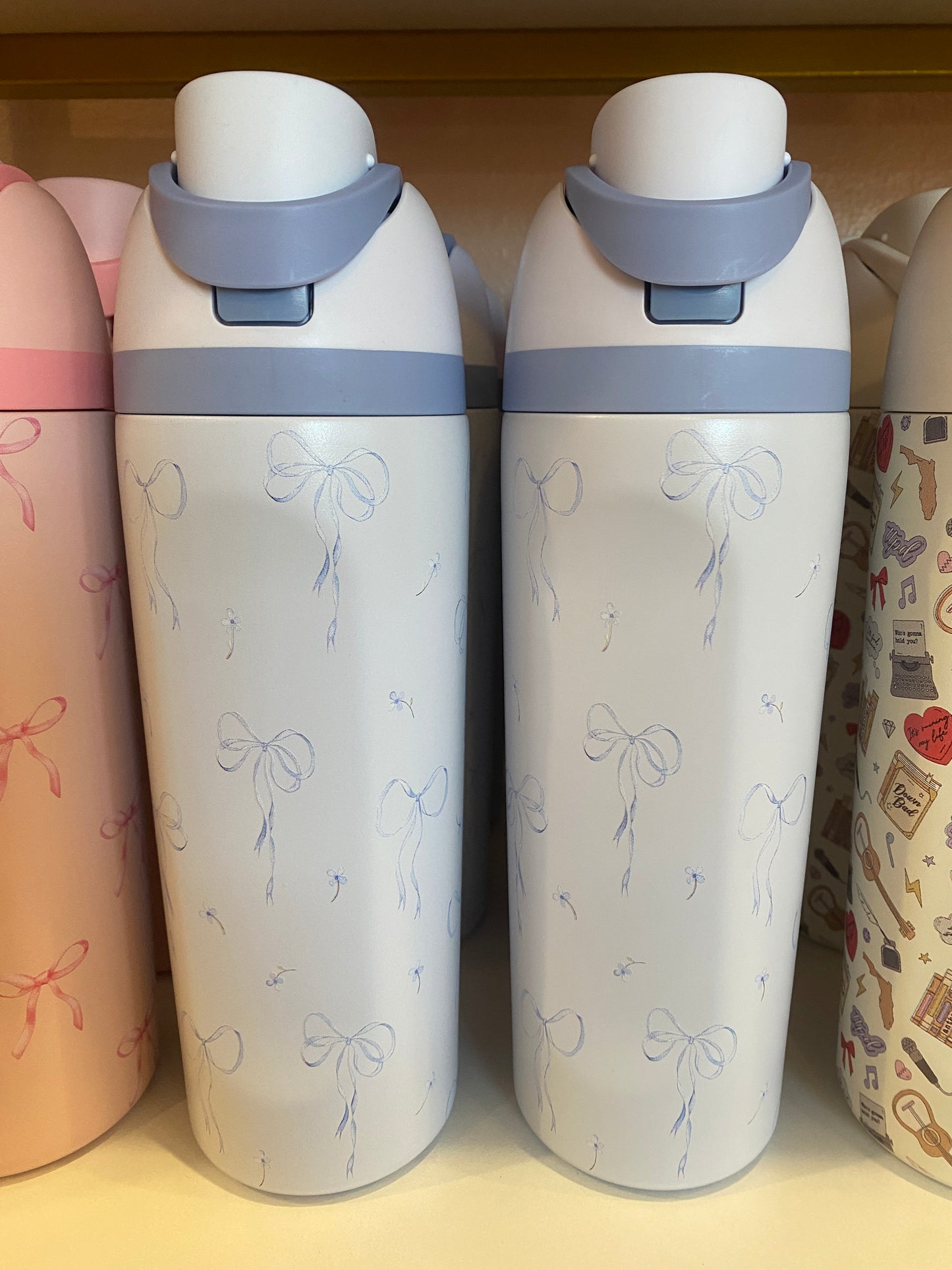 Blue Coquette Bow 20oz Insulated Tumbler
