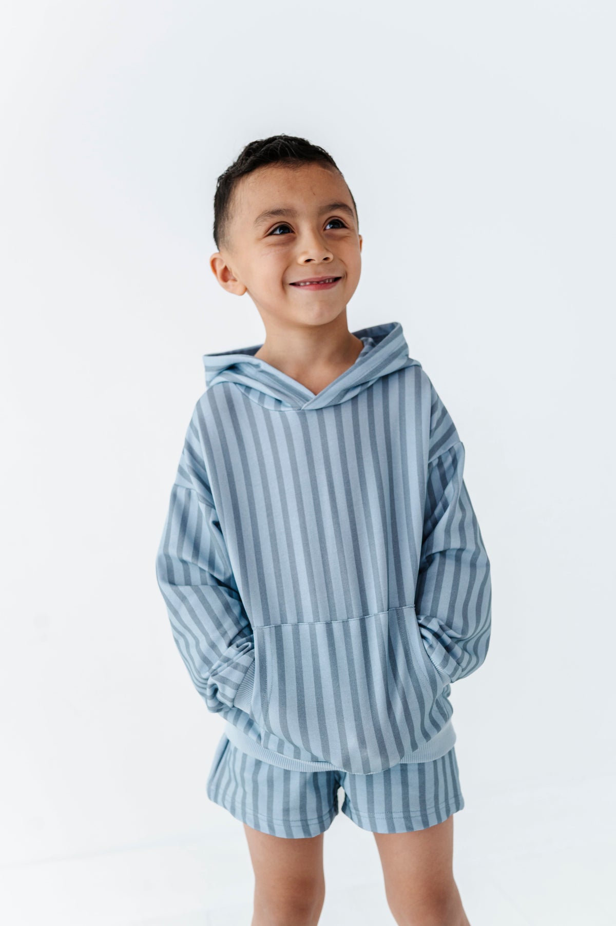 Harbor Stripe Kids Sweat Shorts