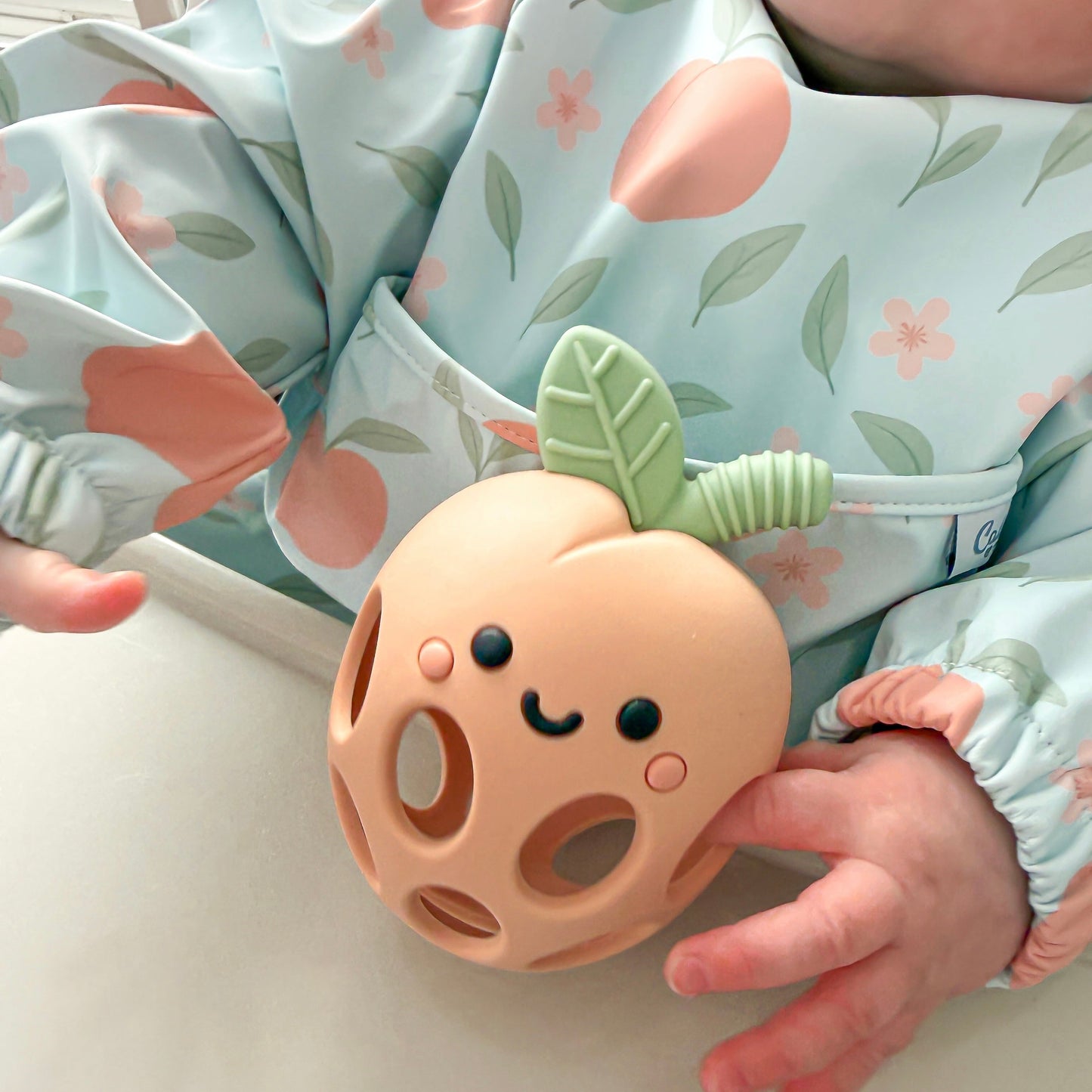 The Grayson Long Sleeve Bib - Peach Blossom