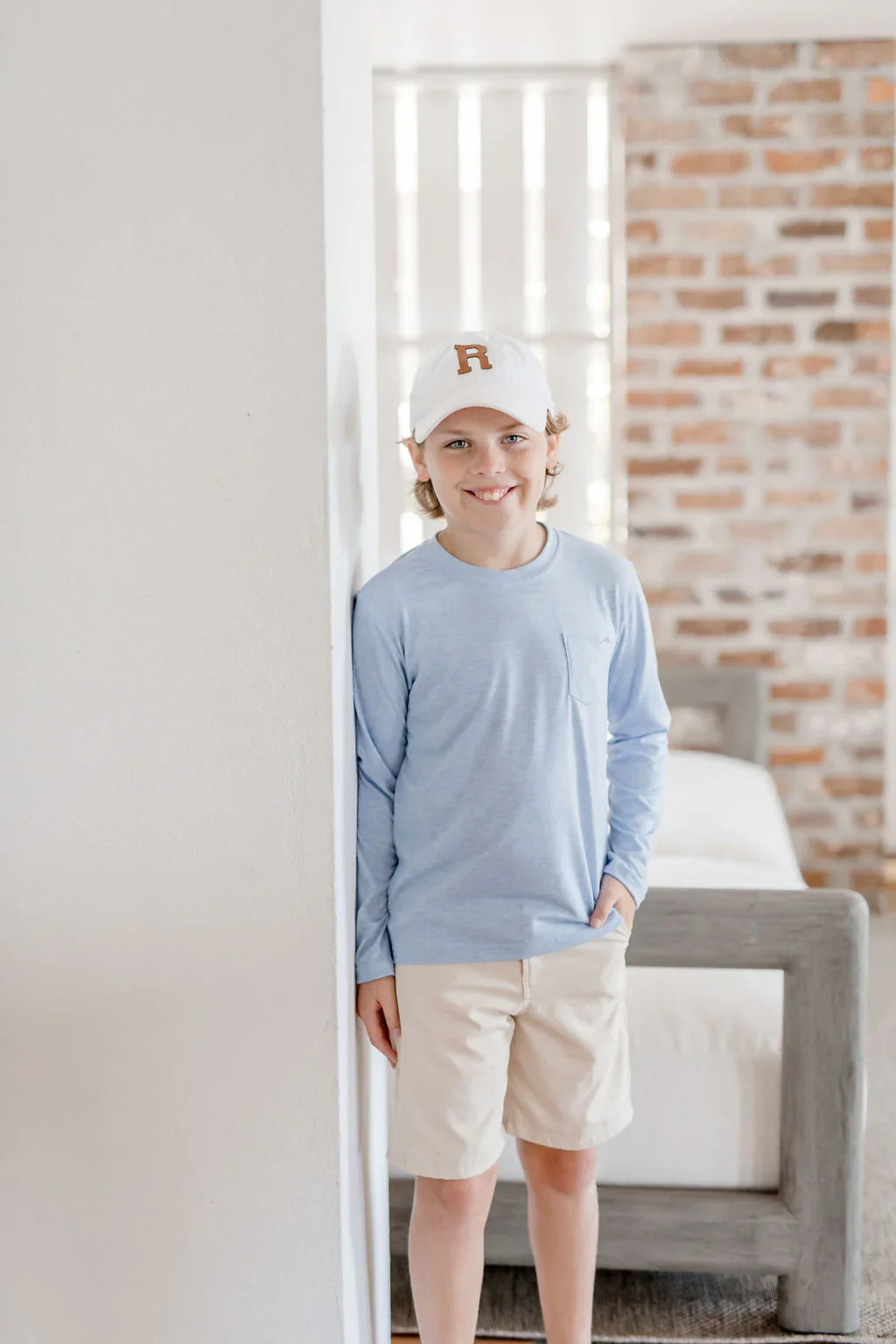 Kid's Bamboo Heathered Long Sleeve Tee