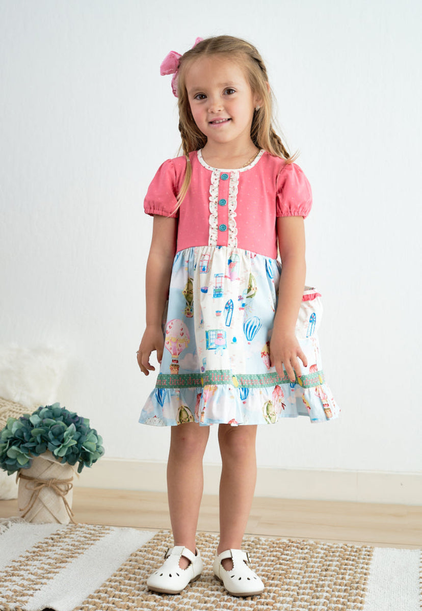 Platinum hot air balloon dress