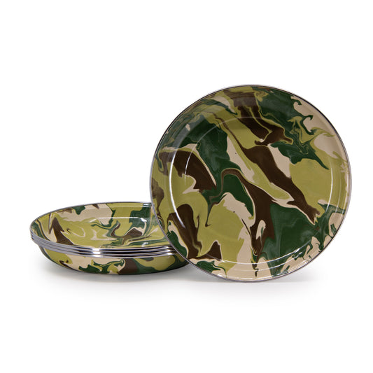 Camouflage Pasta Plates - Set of 4