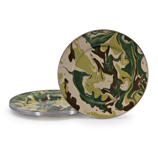Camouflage Dinner Plates - Set of 4