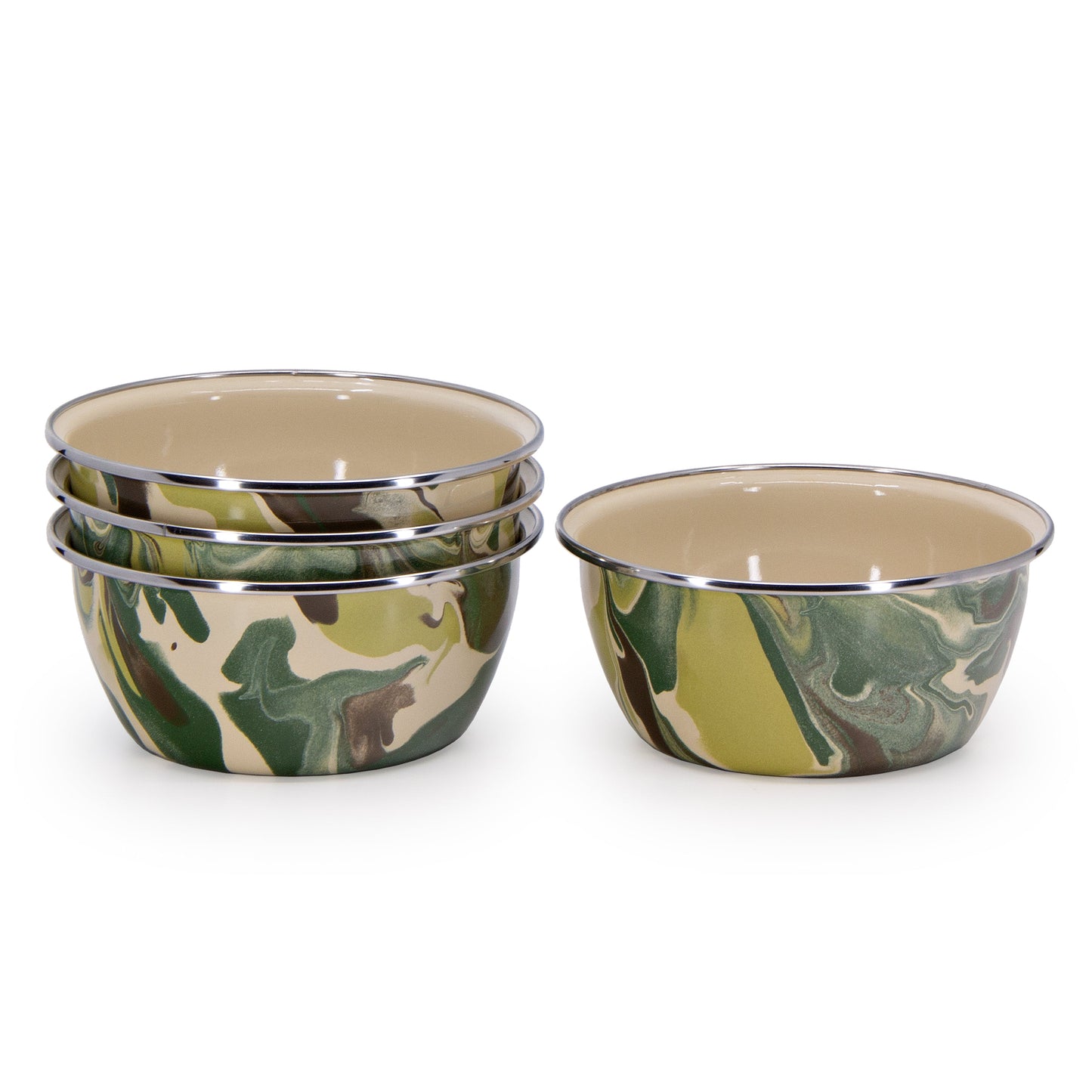 Camouflage Salad Bowls - Set of 4