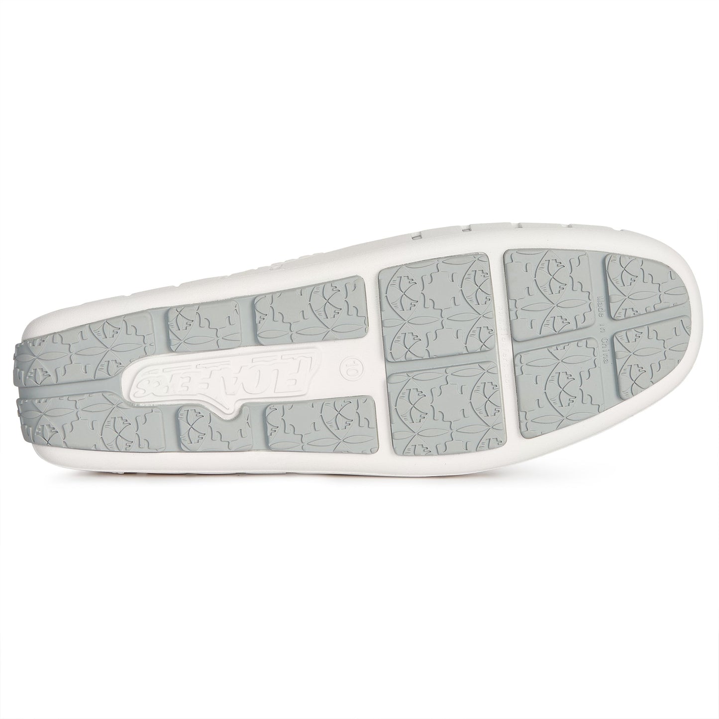 Men's Country Club Bright White Harbor Mist Gray Loafers